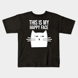 This is my happy face Cat Kids T-Shirt